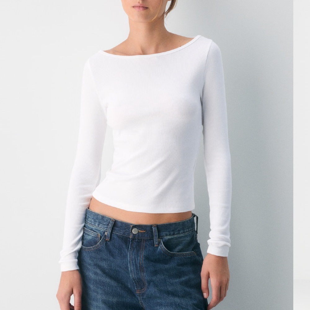 Aritzia TNA Homestretch Boatneck Longsleeve